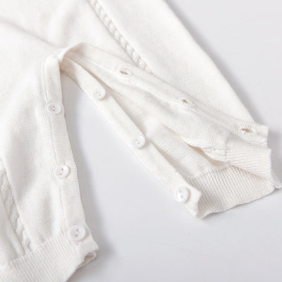 Enterizo Tejido Trenzado con Cuello Peter Pan para Primavera y Otoño - Image 14