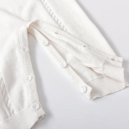 Enterizo Tejido Trenzado con Cuello Peter Pan para Primavera y Otoño - Image 14
