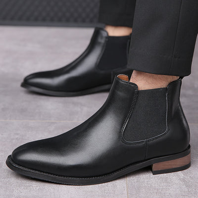 Botas Chelsea de Cuero para Hombre - Estilo Ejecutivo Puntiagudo - Image 16