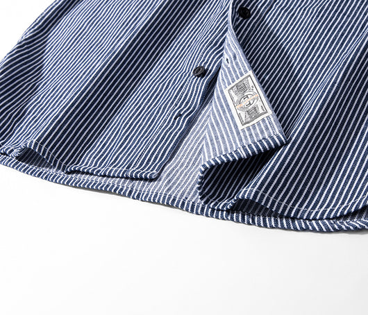 Camisa Retro de Rayas Verticales Manga Larga para Hombre - Image 22