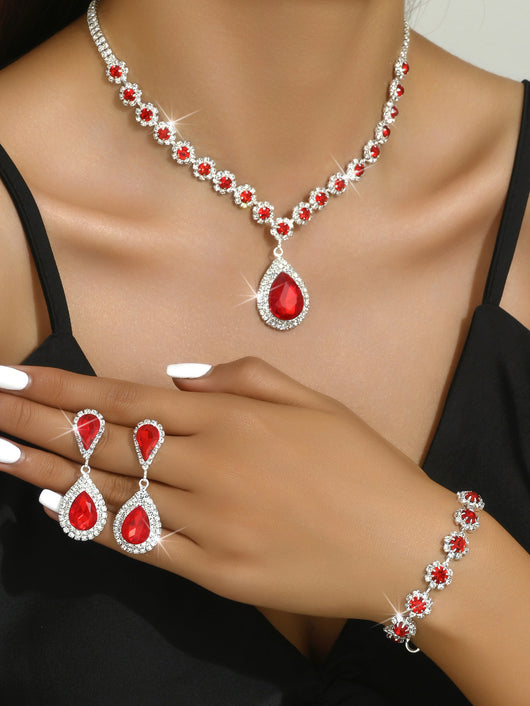 Conjunto de Joyería para Novia: Collar, Aretes y Pulsera - Image 10