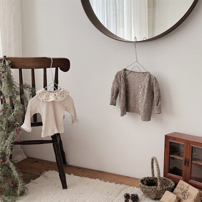 Blusa Infantil de Manga Larga con Cuello Volante y Estampado Floral - Image 28