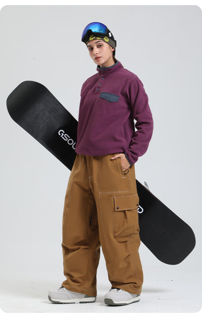 Pantalones de Esquí Impermeables Cortaviento con Pierna Ancha - Image 15
