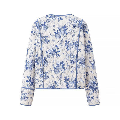 Chaqueta de Algodón Estampada Suelta y Ligera - Image 15