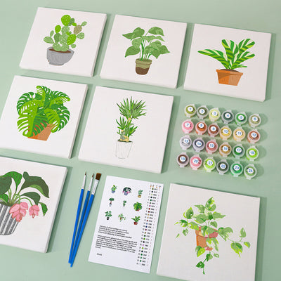 Kit de Pintura al Óleo Miniatura DIY - Paisajes y Flores para Principiantes - Image 36