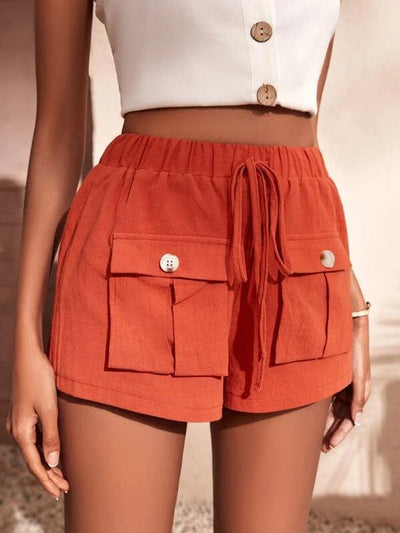 Pantalones Rectos Sueltos con Bolsillos y Cintura Ajustable - Image 12