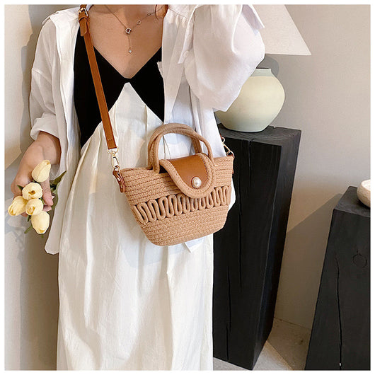 Bolso Crossbody Tejido Calado a Juego para Mujer - Image 11