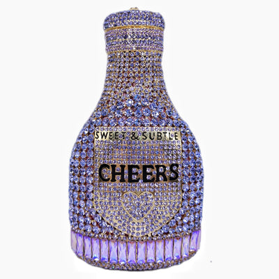 Clutch de Noche Champagne con Cristales Brillantes para Mujer - Image 47