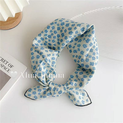 Pañuelo Artístico de Algodón y Lino - Estilo Coreano para Mujer - Image 19