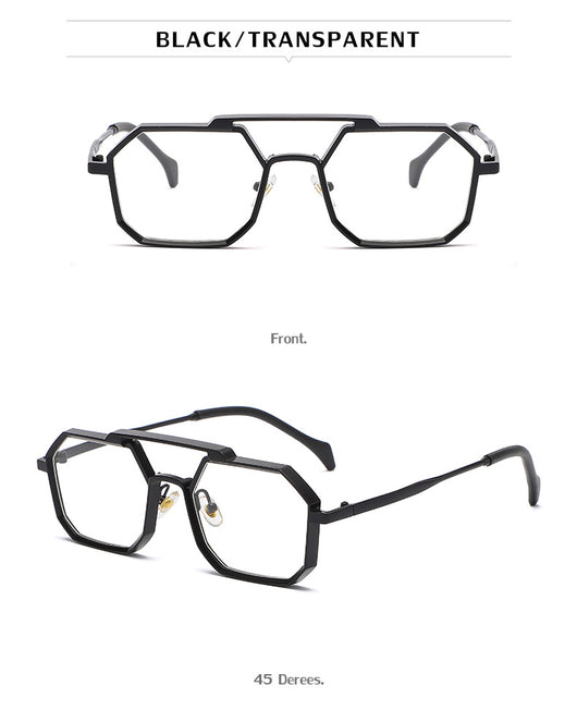 Gafas de Sol Steampunk Marco Poligonal Compacto - Image 31