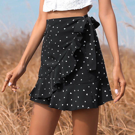 Falda Elegante con Volantes y Cordones - Image 8
