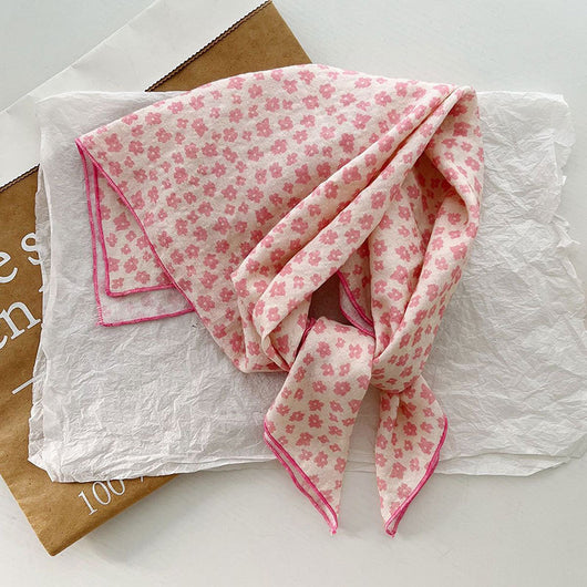 Pañuelo Artístico de Algodón y Lino - Estilo Coreano para Mujer - Image 25
