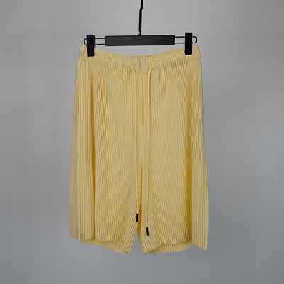 Pantalones Cortos Hombre Plisados Talla Grande Comodidad Casual - Image 21