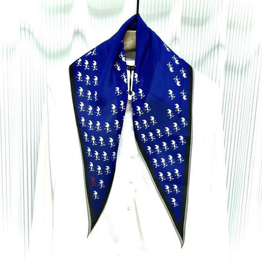 Pañuelo de Seda Crepe Estampado Diamante - Image 60