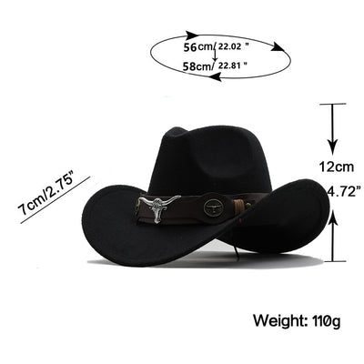 Sombrero Vaquero de Lana y Denim Premium - Image 13