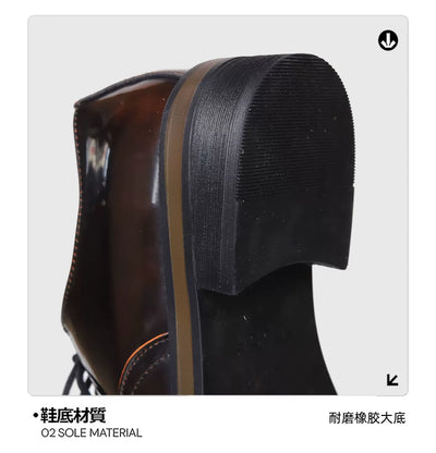 Zapatos de Cuero Bicolor con Suela Gruesa para Hombre - Casual y Profesional - Image 25