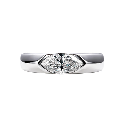 Anillo de Moissanita con Diseño de Ojo de Caballo - Elegancia y Personalidad - Image 12