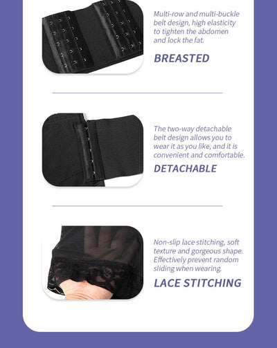 Pantalones de Compresión Abdominal con Cierre de Hebilla para Talla Grande - Image 13