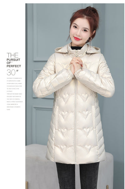 Abrigo de Invierno Acolchado sin Lavado - Algodón Grueso Estilo Medio - Image 13
