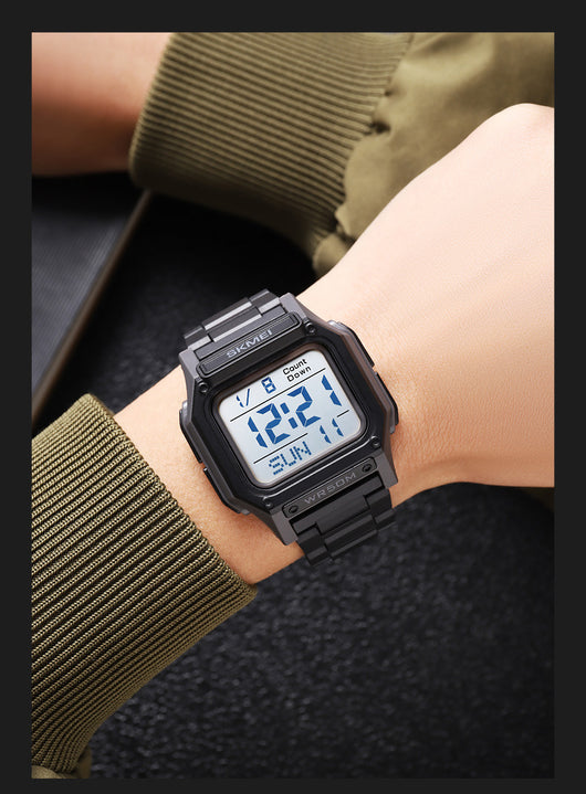 Reloj Electrónico Multifuncional de Resina para Hombre - Image 15