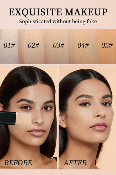 Base de Maquillaje 2 en 1 Líquida y Polvo - Cobertura Larga Duración Impermeable - Image 38