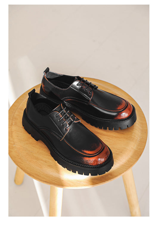 Zapatos Casuales de Cuero con Plataforma Elevadora - Image 51