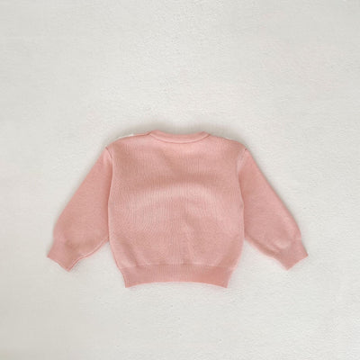 Suéter Abrigo para Bebé Niña con Bordado Love - Image 11