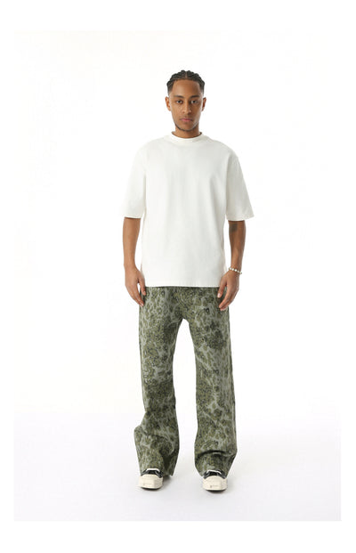 Jeans Rectos Estilo Camuflaje Lavado Clásico - Image 40