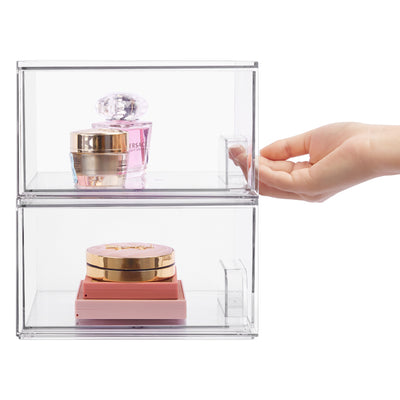 Organizador de Cosméticos Apilable con Cajones Transparentes - Image 24
