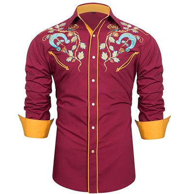 Camisa Suelta Estampada Estilo Western Americano - Image 20