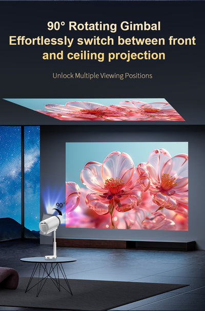 Proyector Inteligente X5G con Soporte PTZ Oculto, Android HD y Bluetooth - Image 10