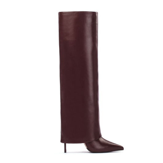 Botas Stiletto Altas Talla Grande con Punta Afilada y Medias Integradas - Image 15