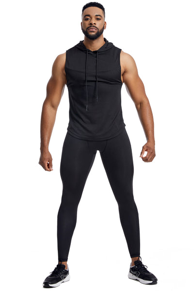 Conjunto Deportivo Hombre: Chaleco Transpirable + Pantalón Secado Rápido con Capucha - Image 20