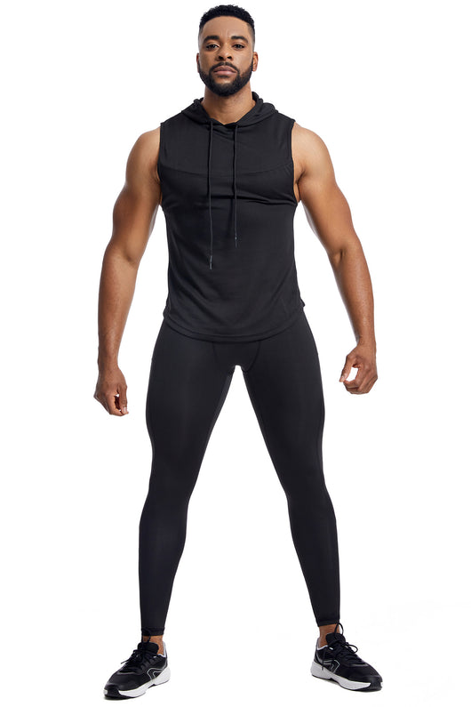 Conjunto Deportivo Hombre: Chaleco Transpirable + Pantalón Secado Rápido con Capucha - Image 20