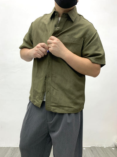 Camisa Retro Japonesa de Lino y Algodón de Manga Corta con Dobladillo Plano - Image 53