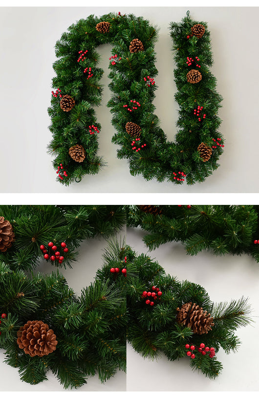 Decoración Colgante de Piña y Ramitas con Tejido Ratán Natural - Image 12