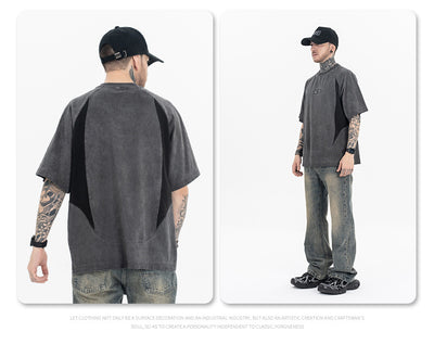 Camiseta Manga Corta Deconstruida con Costuras de Diseño - Image 23