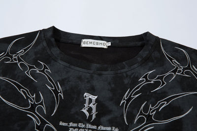 Camiseta Retro Americana Bordada con Espinas para Hombre - Image 58