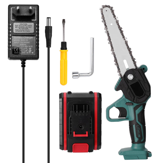 Mini Motosierra Eléctrica de Mano con Batería de Litio - Image 16