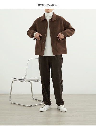 Chaqueta de Lana Reversible para Hombre - Corte Clásico - Image 21