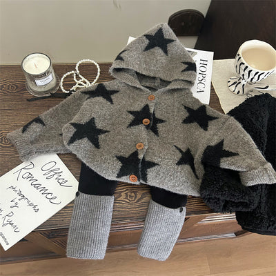 Leggings Acolchados de Terciopelo con Calcetines Estrellas para Niños - Image 8