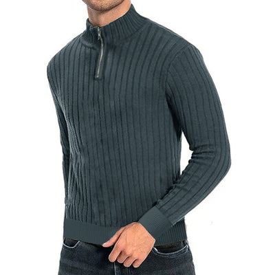 Suéter de Cuello Alto con Cierre para Hombre - Comodidad Casual - Image 62