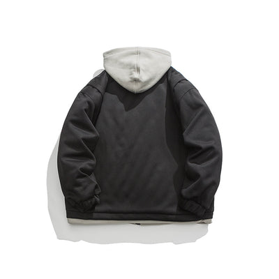Chamarra Hoodie Retro con Bolsillos 3D y Diseño Desmontable para Hombre - Image 11