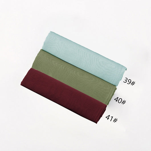 Pañuelo Modal Rayon Malayo Indonesio Colores Sólidos Transpirable - Image 49