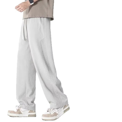 Pantalones Rectos de Seda de Hielo para Hombre - Transpirables y Cómodos - Image 12