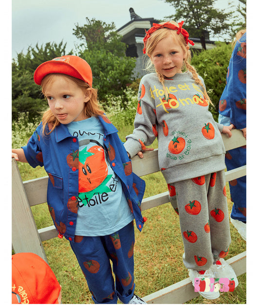 Camiseta Infantil Suelta con Dibujos Animados en Inglés - Image 59