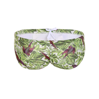 Bañador Estampado Tropical con Diseño de Hojas de Coco y Arce - Pantalón de Playa Multicolor Trendy - Image 49