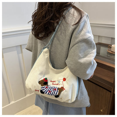 Bolso Tote Retro de Gran Capacidad para Mujer - Bolsa Casual de Hombro - Image 46
