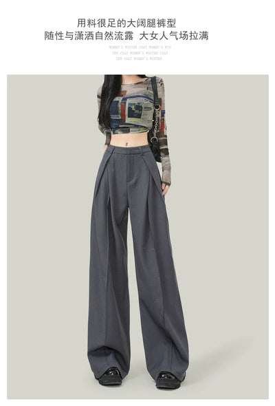 Pantalón Ancho de Tiro Alto Drapeado para Verano - Corte Petite - Image 10
