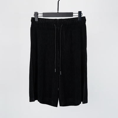 Pantalones Cortos Hombre Plisados Talla Grande Comodidad Casual - Image 19